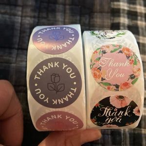 2 new pack of thank you stickers